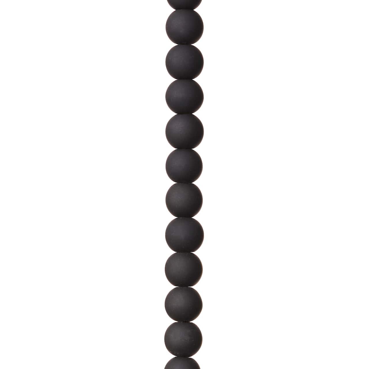 Black Glass Round Beads, 8mm by Bead Landing&#x2122;